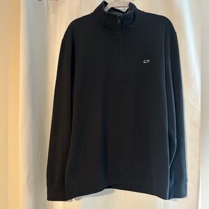 Vineyard Vines Black Half-Zip Sweater